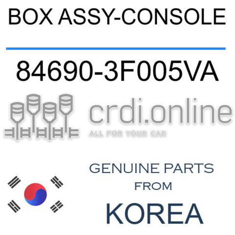 BOX ASSY-CONSOLE 84690-3F005VA 846903F005VA 84690 3F005VA