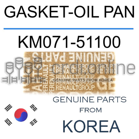 GASKET-OIL PAN [ORIGINAL] KM071-51100 KM07151100 KM071 51100