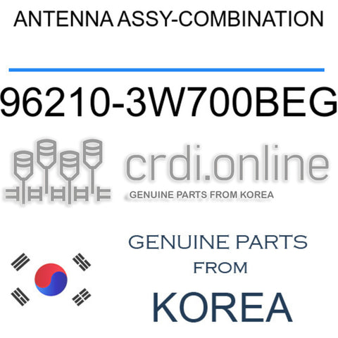 ANTENNA ASSY-COMBINATION [ORIGINAL] 96210-3W700BEG 962103W700BEG 96210 3W700BEG