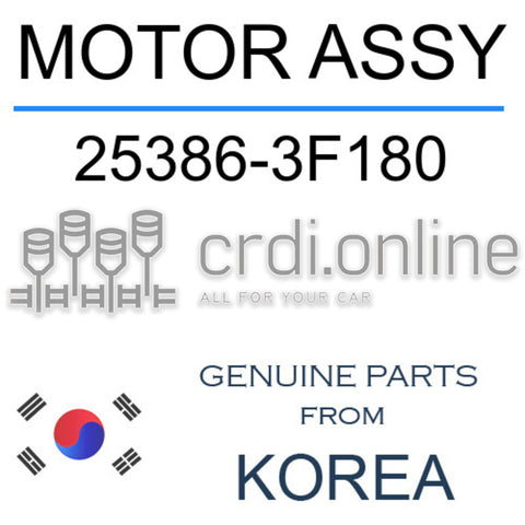 MOTOR ASSY [ORIGINAL] 25386-3F180 253863F180 25386 3F180