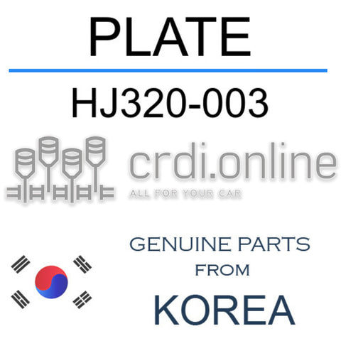 PLATE [ORIGINAL] HJ320-003 HJ320003 HJ320 003