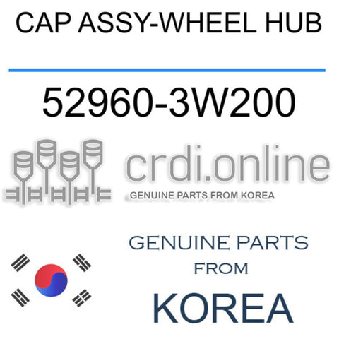 CAP ASSY-WHEEL HUB 52960-3W200 529603W200 52960 3W200