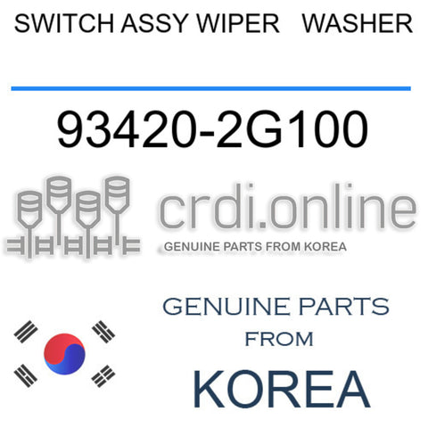 SWITCH ASSY WIPER   WASHER [ORIGINAL] 93420-2G100 934202G100 93420 2G100