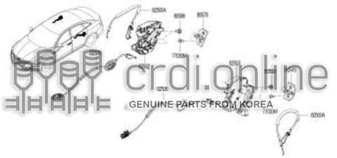 LOCK-RR RH DOOR 82502-7985R 825027985R 82502 7985R