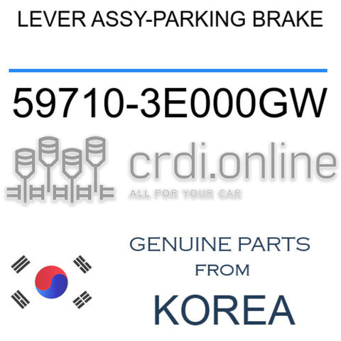 LEVER ASSY-PARKING BRAKE [ORIGINAL] 59710-3E000GW 597103E000GW 59710 3E000GW
