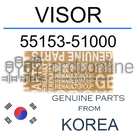 VISOR [ORIGINAL] 55153-51000 5515351000 55153 51000