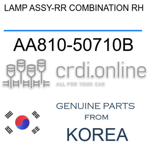 LAMP ASSY-RR COMBINATION RH [ORIGINAL] AA810-50710B AA81050710B AA810 50710B