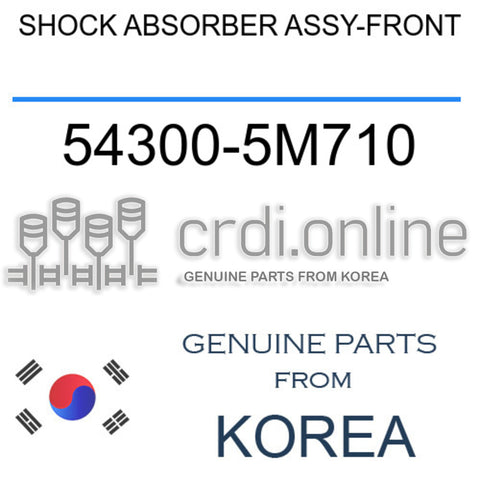 [ORIGINAL] SHOCK ABSORBER ASSY-FRONT 54300-5M710 543005M710 54300 5M710