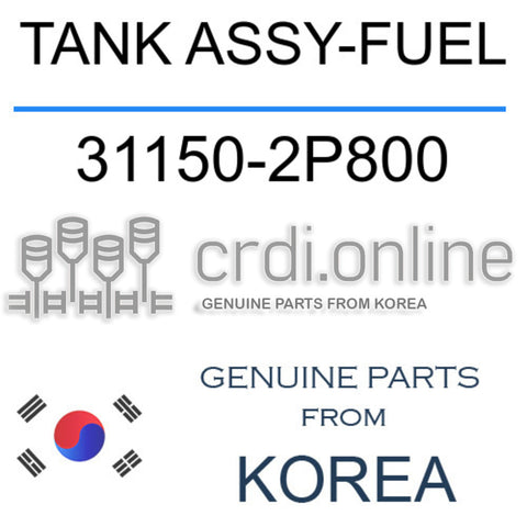 TANK ASSY-FUEL [ORIGINAL] 31150-2P800 311502P800 31150 2P800