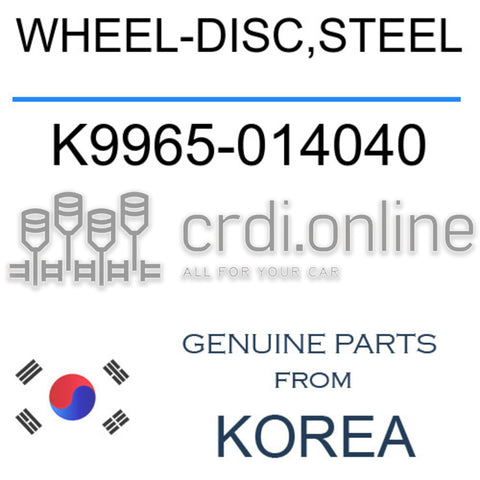 WHEEL-DISC,STEEL K9965-014040 K9965014040 K9965 014040