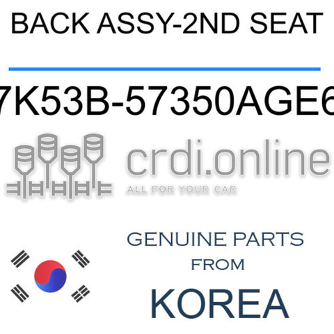 BACK ASSY-2ND SEAT 7K53B-57350AGE6 7K53B57350AGE6 7K53B 57350AGE6