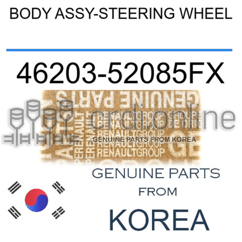 BODY ASSY-STEERING WHEEL [ORIGINAL] 46203-52085FX 4620352085FX 46203 52085FX