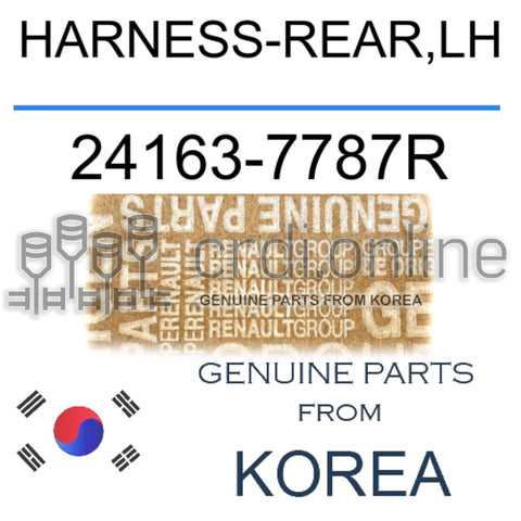 HARNESS-REAR,LH [ORIGINAL] 24163-7787R 241637787R 24163 7787R