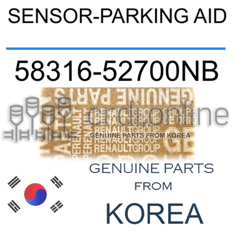 SENSOR-PARKING AID [ORIGINAL] 58316-52700NB 5831652700NB 58316 52700NB