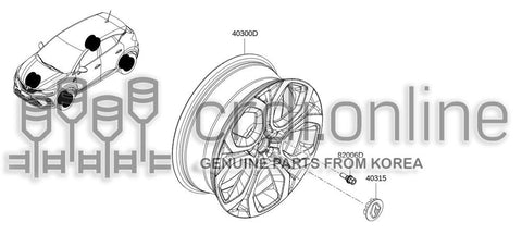 WHEEL DISC-AL 40300-0922R 403000922R 40300 0922R