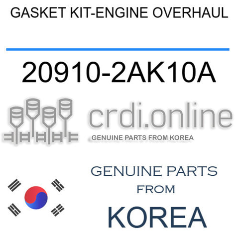 [ORIGINAL] GASKET KIT-ENGINE OVERHAUL 20910-2AK10A 209102AK10A 20910 2AK10A