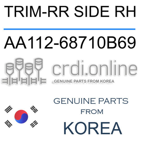 TRIM-RR SIDE RH [ORIGINAL] AA112-68710B69 AA11268710B69 AA112 68710B69