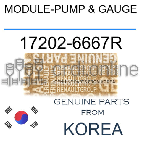 MODULE-PUMP & GAUGE [ORIGINAL] 17202-6667R 172026667R 17202 6667R