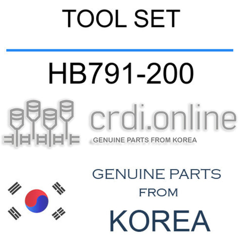 TOOL SET [ORIGINAL] HB791-200 HB791200 HB791 200