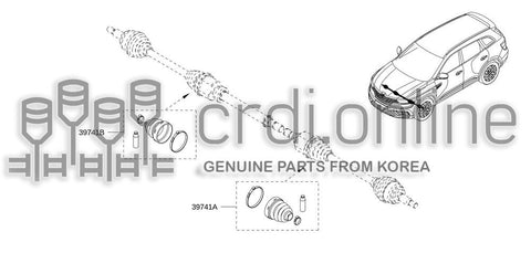 REPAIR KIT-DUST BOOTINNER RH 39741-9446R 397419446R 39741 9446R
