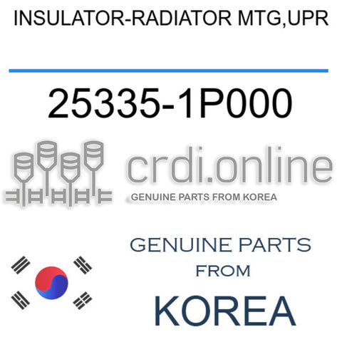 INSULATOR-RADIATOR MTG,UPR [ORIGINAL] 25335-1P000 253351P000 25335 1P000