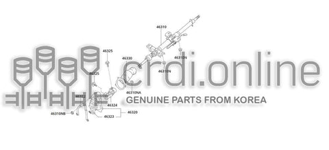JOINT ASSY-STEERING COLUMNLOWER 46324-51200 4632451200 46324 51200