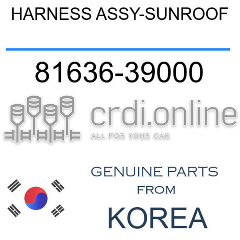 HARNESS ASSY-SUNROOF [ORIGINAL] 81636-39000 8163639000 81636 39000