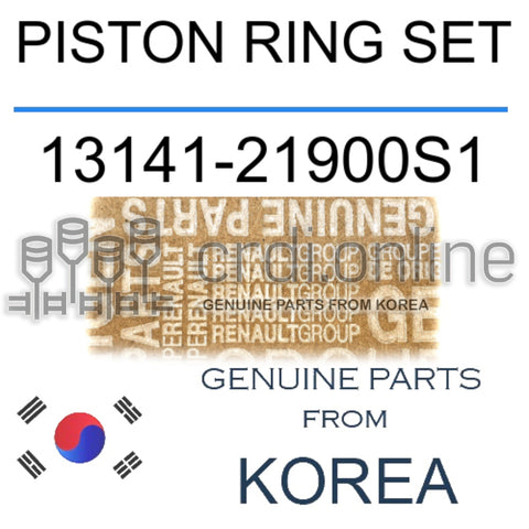 PISTON RING SET [ORIGINAL] 13141-21900S1 1314121900S1 13141 21900S1