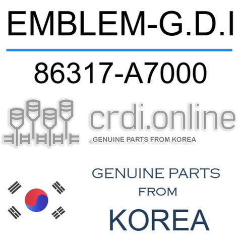 EMBLEM-G.D.I [ORIGINAL] 86317-A7000 86317A7000 86317 A7000
