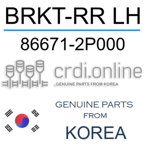 BRKT-RR LH 86671-2P000 866712P000 86671 2P000