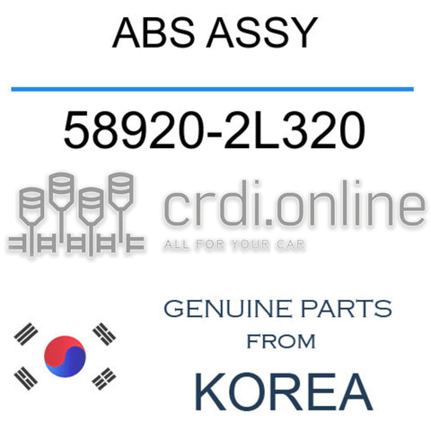 ABS ASSY 58920-2L320 589202L320 58920 2L320