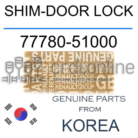 SHIM-DOOR LOCK [ORIGINAL] 77780-51000 7778051000 77780 51000