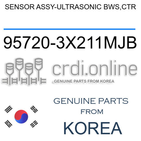 SENSOR ASSY-ULTRASONIC BWS,CTR [ORIGINAL] 95720-3X211MJB 957203X211MJB 95720 3X211MJB