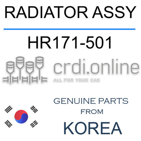 RADIATOR ASSY [ORIGINAL] HR171-501 HR171501 HR171 501