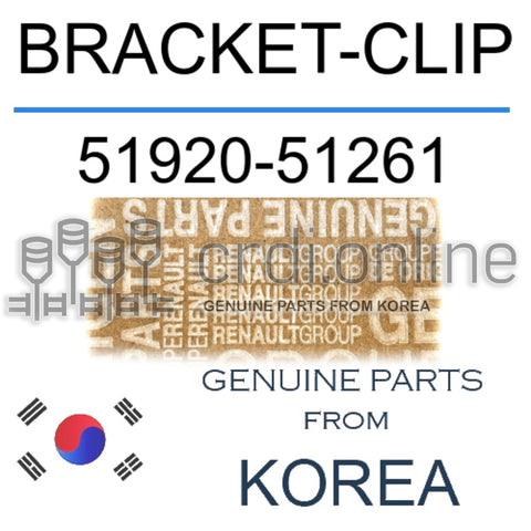 BRACKET-CLIP [ORIGINAL] 51920-51261 5192051261 51920 51261