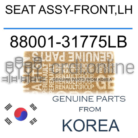 SEAT ASSY-FRONT,LH [ORIGINAL] 88001-31775LB 8800131775LB 88001 31775LB