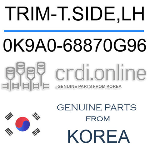 TRIM-T.SIDE,LH [ORIGINAL] 0K9A0-68870G96 0K9A068870G96 0K9A0 68870G96