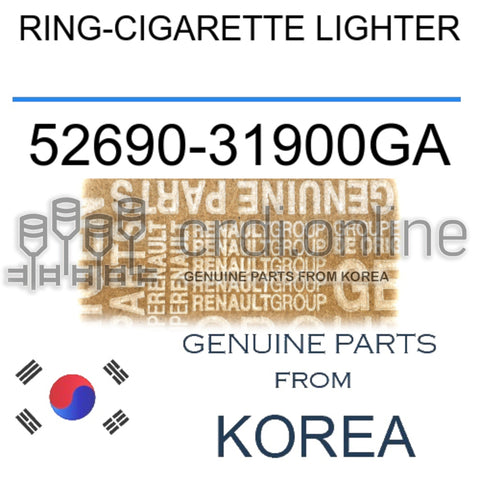 RING-CIGARETTE LIGHTER [ORIGINAL] 52690-31900GA 5269031900GA 52690 31900GA