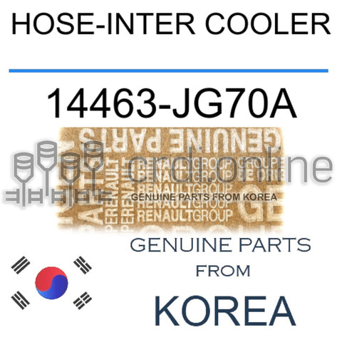 HOSE-INTER COOLER [ORIGINAL] 14463-JG70A 14463JG70A 14463 JG70A