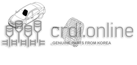 PAD&TRIM-FRONT SEAT BACKRH 87611-3145R 876113145R 87611 3145R