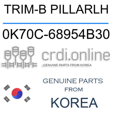 TRIM-B PILLARLH [ORIGINAL] 0K70C-68954B30 0K70C68954B30 0K70C 68954B30