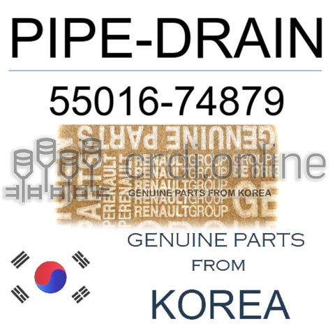 PIPE-DRAIN [ORIGINAL] 55016-74879 5501674879 55016 74879