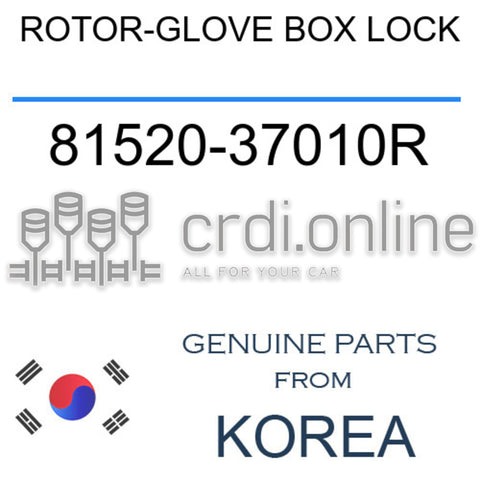 ROTOR-GLOVE BOX LOCK [ORIGINAL] 81520-37010R 8152037010R 81520 37010R