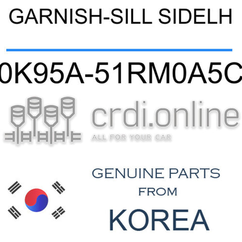 GARNISH-SILL SIDELH [ORIGINAL] 0K95A-51RM0A5C 0K95A51RM0A5C 0K95A 51RM0A5C