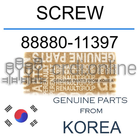 SCREW [ORIGINAL] 88880-11397 8888011397 88880 11397