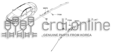 MODULE ASSY-CURTAIN AIR BAGLH 985P1-9625R 985P19625R 985P1 9625R