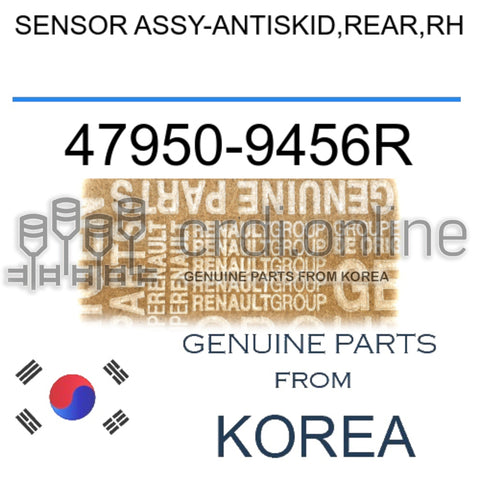 SENSOR ASSY-ANTISKID,REAR,RH [ORIGINAL] 47950-9456R 479509456R 47950 9456R