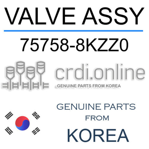 VALVE ASSY [ORIGINAL] 75758-8KZZ0 757588KZZ0 75758 8KZZ0