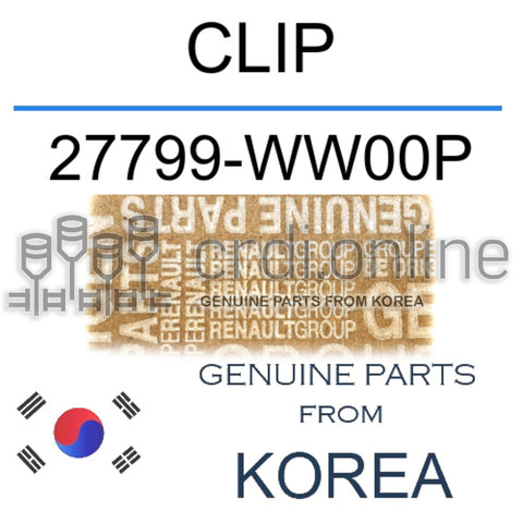 CLIP [ORIGINAL] 27799-WW00P 27799WW00P 27799 WW00P
