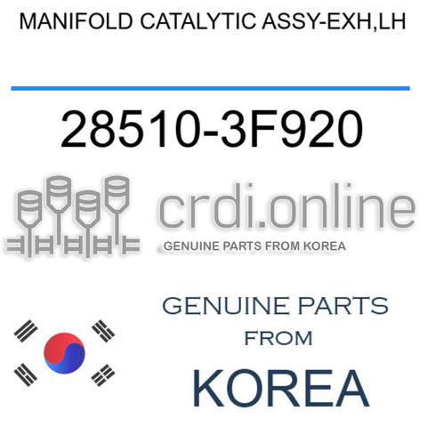 MANIFOLD CATALYTIC ASSY-EXH,LH [ORIGINAL] 28510-3F920 285103F920 28510 3F920